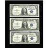 Image 1 : Fr. 1613W $1 1935D Silver Certificates. Three Examples Fr. 1613W $1 1935D Silver Certificates. Three