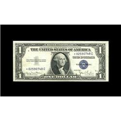 Fr. 1613W* $1 1935D Silver Star Certificate. Choice Abo Fr. 1613W* $1 1935D Silver Star Certificate.