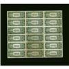 Image 2 : Fr. 1614 $1 1935E Silver Certificates. Uncut Sheet of 1 Fr. 1614 $1 1935E Silver Certificates. Uncut