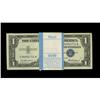 Image 1 : Fr. 1619 $1 1957 Silver Certificates. Original Pack of Fr. 1619 $1 1957 Silver Certificates. Origina