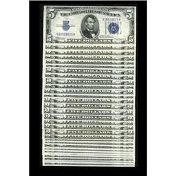 Fr. 1650 $5 1934 Silver Certificates. Choice-Gem Crisp Fr. 1650 $5 1934 Silver Certificates. Choice-