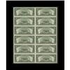Image 2 : Fr. 1654 $5 1934D Silver Certificates. Uncut Sheet of 1 Fr. 1654 $5 1934D Silver Certificates. Uncut