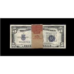 Fr. 1654 $5 1934D Silver Certificates. 100 Consecutive Fr. 1654 $5 1934D Silver Certificates. Origin