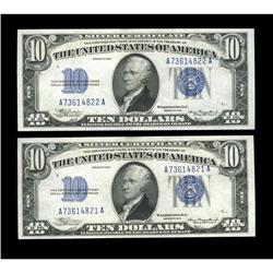 Fr. 1701 $10 1934 Mule Silver Certificates. Gem Crisp U Fr. 1701 $10 1934 Mule Silver Certificates. 