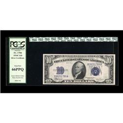Fr. 1704 $10 1934C Silver Certificate. PCGS Gem New 66 Fr. 1704 $10 1934C Silver Certificate. PCGS G