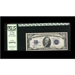 Fr. 1704 $10 1934C Silver Certificate. PCGS Gem New 66 Fr. 1704 $10 1934C Silver Certificate. PCGS G