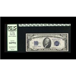 Fr. 1704 $10 1934C Silver Certificate. PCGS Gem New 66 Fr. 1704 $10 1934C Silver Certificate. PCGS G