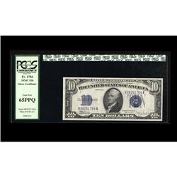 Fr. 1704 $10 1934C Silver Certificate. PCGS Gem New 65 Fr. 1704 $10 1934C Silver Certificate. PCGS G