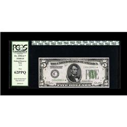 Fr. 1952-C* $5 1928B Federal Reserve Note. PCGS New 62P Fr. 1952-C* $5 1928B Federal Reserve Note. P