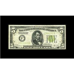 Fr. 1953-F $5 1928C Federal Reserve Note. Fine-Very Fin Fr. 1953-F $5 1928C Federal Reserve Note. Fi