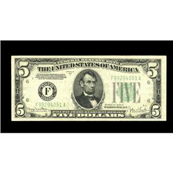 Fr. 1960-F $5 1934D Federal Reserve Note. Choice About Fr. 1960-F $5 1934D Federal Reserve Note. Cho