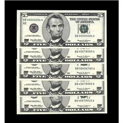 A Fistful of Fancies, All Fr. 1986-B $5 1999 Federal Re A Fistful of Fancies, All Fr. 1986-B $5 1999