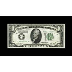 Fr. 2001-F $10 1928A Federal Reserve Note. Gem Crisp Un Fr. 2001-F $10 1928A Federal Reserve Note. G