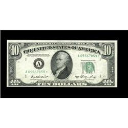 Fr. 2011-A* $10 1950A Federal Reserve Star Note. Crisp Fr. 2011-A* $10 1950A Federal Reserve Star No