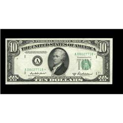 Fr. 2012-A* $10 1950B Federal Reserve Note. Very Choice Fr. 2012-A* $10 1950B Federal Reserve Note. 