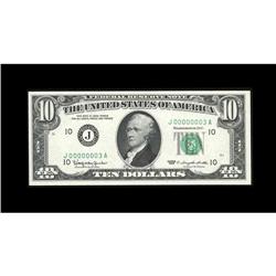 Fr. 2016-J $10 1963 Federal Reserve Note. Gem Crisp Unc Fr. 2016-J $10 1963 Federal Reserve Note. Ge