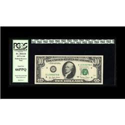 Fr. 2024-D $10 1977A Federal Reserve Note. PCGS Gem New Fr. 2024-D $10 1977A Federal Reserve Note. P