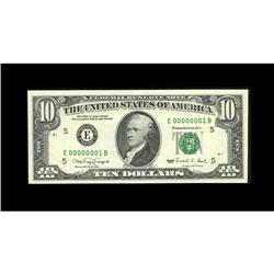 Fr. 2030-E $10 1990 Federal Reserve Note. Gem Crisp Unc Fr. 2030-E $10 1990 Federal Reserve Note. Ge