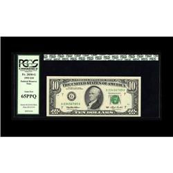 Fr. 2030-G $10 1993 Federal Reserve Note. PCGS Gem New Fr. 2030-G $10 1993 Federal Reserve Note. PCG
