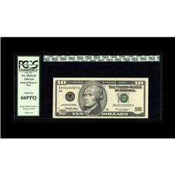 Fr. 2033-H $10 1999 Federal Reserve Note. PCGS Gem New Fr. 2033-H $10 1999 Federal Reserve Note. PCG