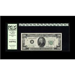 Fr. 2059-C $20 1950 Federal Reserve Note. PCGS Very Cho Fr. 2059-C $20 1950 Federal Reserve Note. PC
