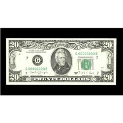Fr. 2076-G $20 1988A Federal Reserve Note. Gem Crisp Un Fr. 2076-G $20 1988A Federal Reserve Note. G