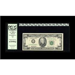 Fr. 2082-G $20 1995 Federal Reserve Note. PCGS Superb G Fr. 2082-G $20 1995 Federal Reserve Note. PC