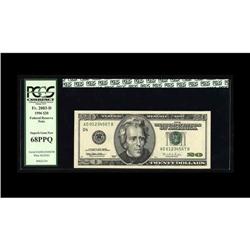 Fr. 2083-D $20 1996 Federal Reserve Note. PCGS Superb G Fr. 2083-D $20 1996 Federal Reserve Note. PC