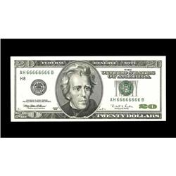 Fr. 2084-H $20 1996 Federal Reserve Note. Choice Crisp Fr. 2084-H $20 1996 Federal Reserve Note. Cho