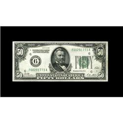 Fr. 2100-F $50 1928 Federal Reserve Note. Choice Crisp Fr. 2100-F $50 1928 Federal Reserve Note. Cho