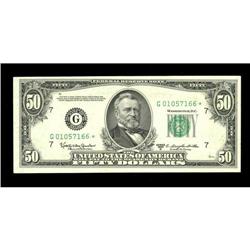 Fr. 2111-G* $50 1950D Federal Reserve Note. Gem Crisp U Fr. 2111-G* $50 1950D Federal Reserve Note. 
