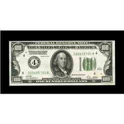 Fr. 2150-D $100 1928 Federal Reserve Note. Choice Crisp Fr. 2150-D $100 1928 Federal Reserve Note. C