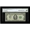 Image 1 : Fr. 2152-C $100 1934 Federal Reserve Note. CGA Gem Unci Fr. 2152-C $100 1934 Federal Reserve Note. C
