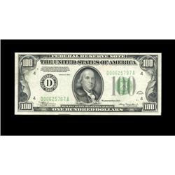 Fr. 2152-D $100 1934 Federal Reserve Note. Gem Crisp Un Fr. 2152-D $100 1934 Federal Reserve Note. G