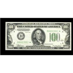 Fr. 2152-D* $100 1934 Federal Reserve Note. Choice Cris Fr. 2152-D* $100 1934 Federal Reserve Note. 