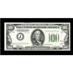 Fr. 2152-J* $100 1934 Federal Reserve Note. Gem Crisp U Fr. 2152-J* $100 1934 Federal Reserve Note. 