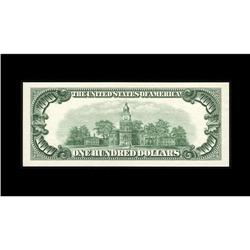 Fr. 2157-B $100 1950 Specimen Federal Reserve Note Reve Fr. 2157-B $100 1950 Specimen Federal Reserv