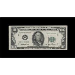 Fr. 2157-G* $100 1950 Mule Federal Reserve Note. Choice Fr. 2157-G* $100 1950 Mule Federal Reserve N