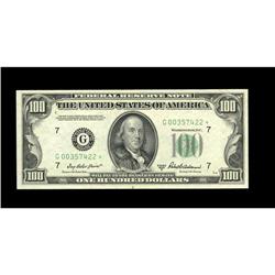 Fr. 2159-G* $100 1950B Federal Reserve Note. Gem Crisp Fr. 2159-G* $100 1950B Federal Reserve Note. 