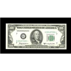 Fr. 2161-G* $100 1950D Federal Reserve Note. Gem Crisp Fr. 2161-G* $100 1950D Federal Reserve Note. 