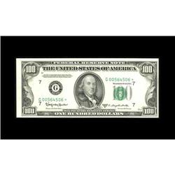 Fr. 2161-G $100 1950D Federal Reserve Note. Choice Abou Fr. 2161-G* $100 1950D Federal Reserve Note.