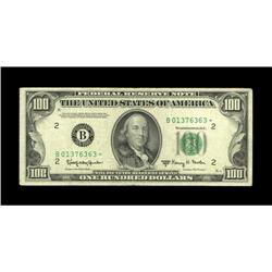 Fr. 2162-B* $100 1950E Federal Reserve Note. Very Fine. Fr. 2162-B* $100 1950E Federal Reserve Note.
