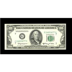 Fr. 2162-G $100 1950E Federal Reserve Note. Choice CU Fr. 2162-G $100 1950E Federal Reserve Note. Ch