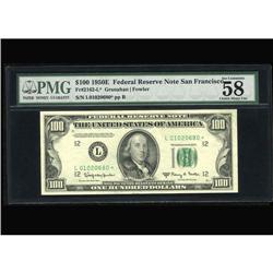 Fr. 2162-L* $100 1950E Federal Reserve Note. PMG Choice Fr. 2162-L* $100 1950E Federal Reserve Note.