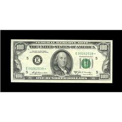 Fr. 2163-E* $100 1963A Federal Reserve Star Note. Choic Fr. 2163-E* $100 1963A Federal Reserve Star 