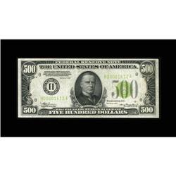 Fr. 2201-H $500 1934 Light Green Seal Federal Reserve N Fr. 2201-H $500 1934 Light Green Seal Federa