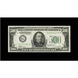 Fr. 2202-G $500 1934A Federal Reserve Note. Gem Crisp U Fr. 2202-G $500 1934A Federal Reserve Note. 