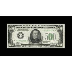 Fr. 2202-G $500 1934A Federal Reserve Note. Very Choice Fr. 2202-G $500 1934A Federal Reserve Note. 
