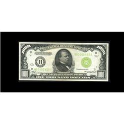 Fr. 2211-H $1000 1934 Light Green Seal Federal Reserve Fr. 2211-H $1000 1934 Light Green Seal Federa