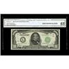 Image 1 : Fr. 2211-L* $1000 1934 Federal Reserve Note. CGA Gem Un Fr. 2211-L* $1000 1934 Federal Reserve Note.